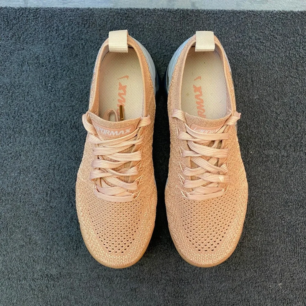 Nike Air VaporMax Flyknit 2 Rust Pink Storm Pink 942843-602 Womens Size 6